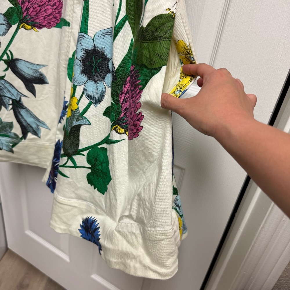 Anthropologie The Keiko Mini Swing Dress Maeve Sz XL Floral Print Pockets Easter - Picture 5 of 10